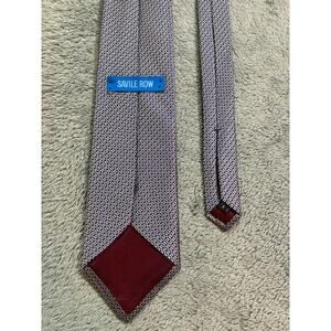 Savile Row Silver Men’s Neck Tie 100% Imported Silk
